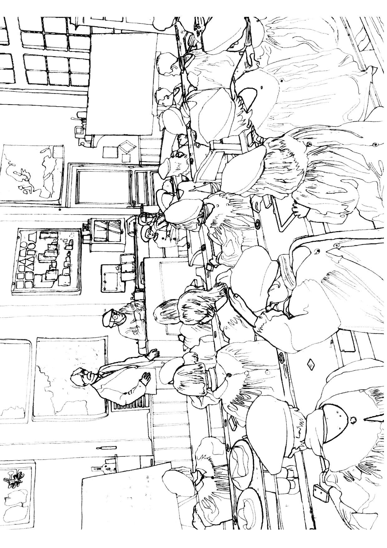 Coloriage D Une Classe